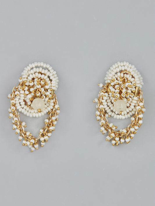 FRILANA WHITE STUDS - House of Doro