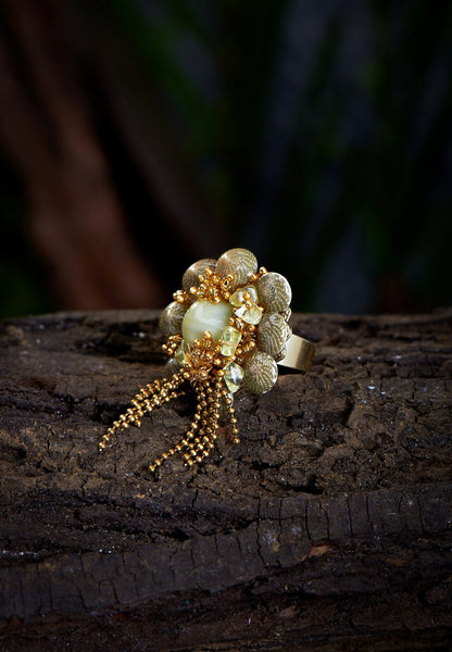 CROTON tassel RING - House of Doro