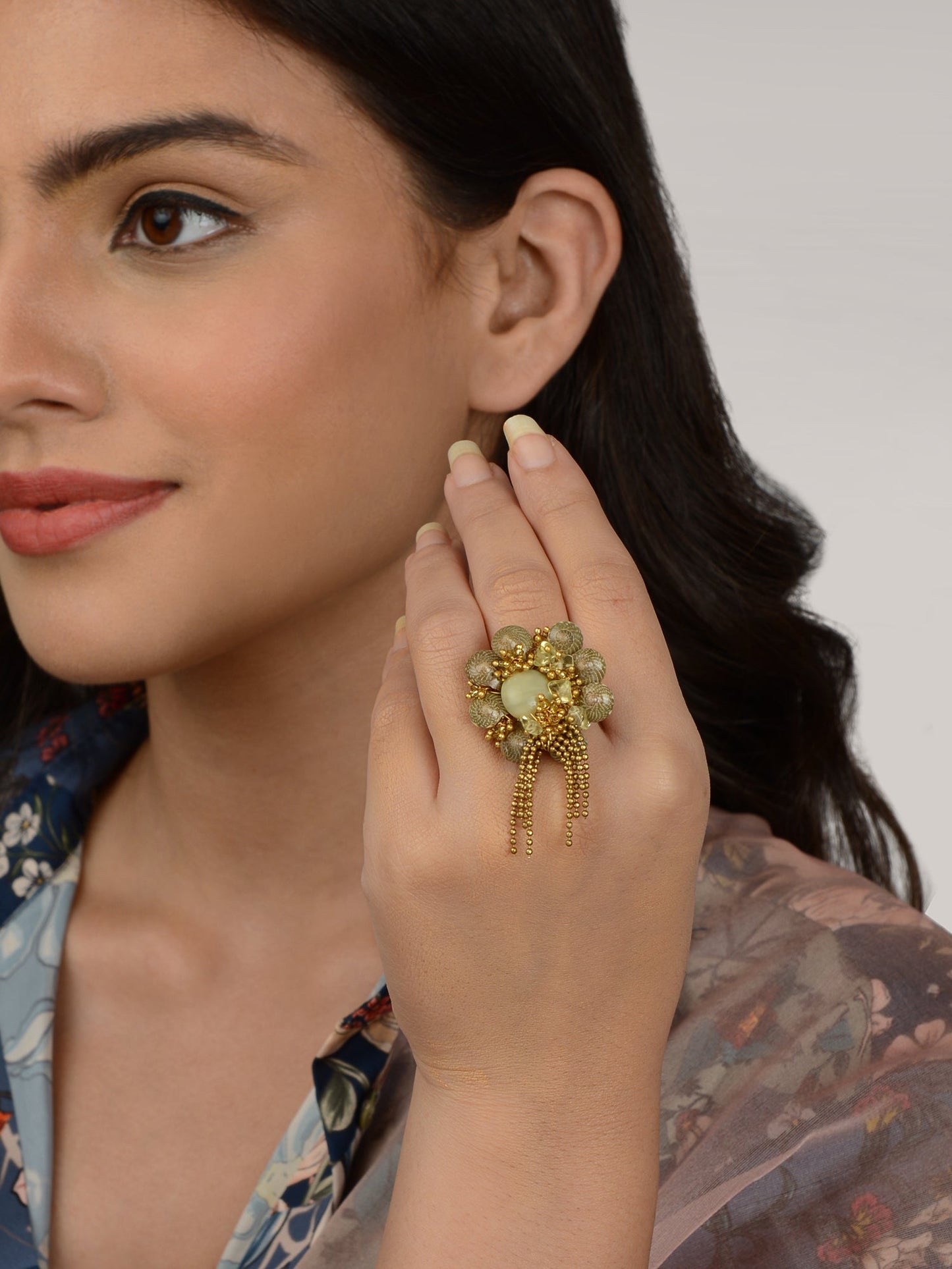 CROTON tassel RING - House of Doro