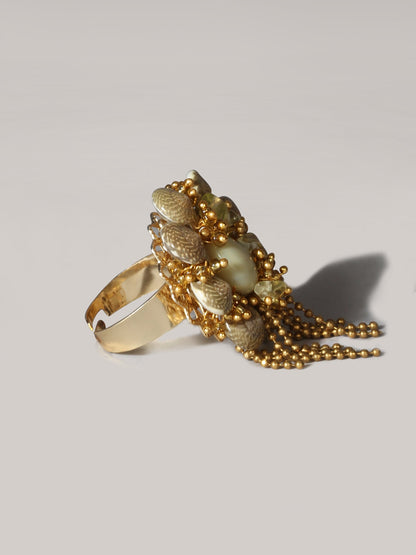 CROTON tassel RING - House of Doro