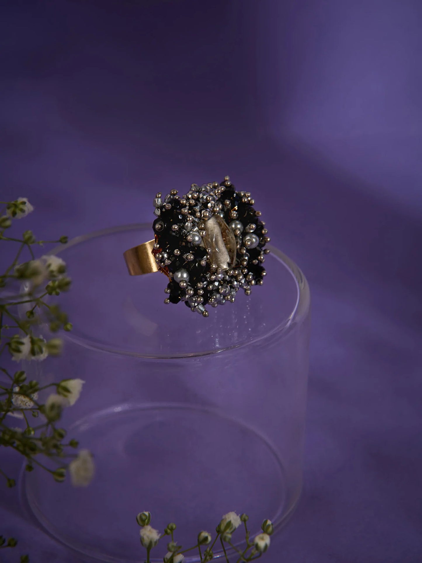 SYABELLA BLACK RING - House of Doro