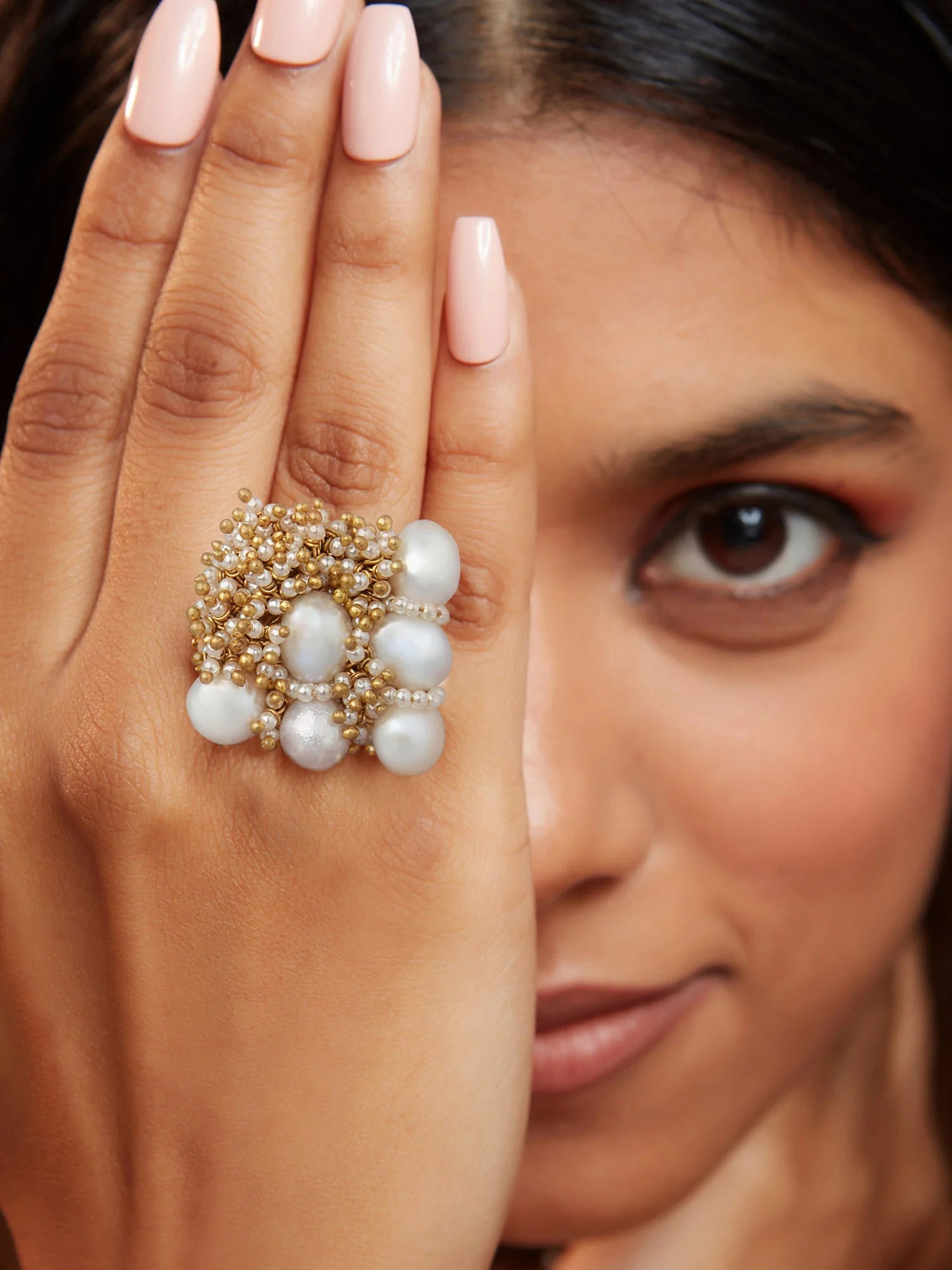 RHUNYA WHITE RING - House of D’oro