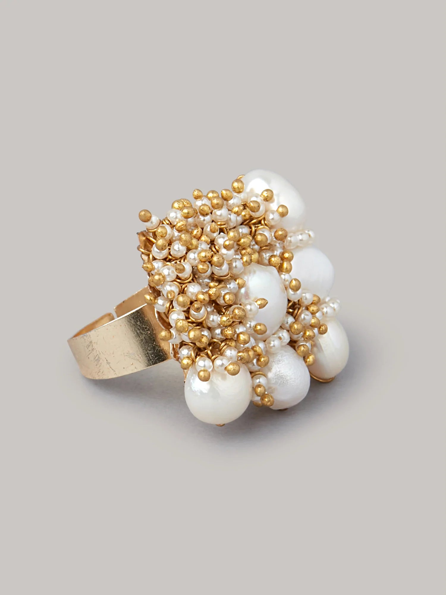 RHUNYA WHITE RING - House of D’oro