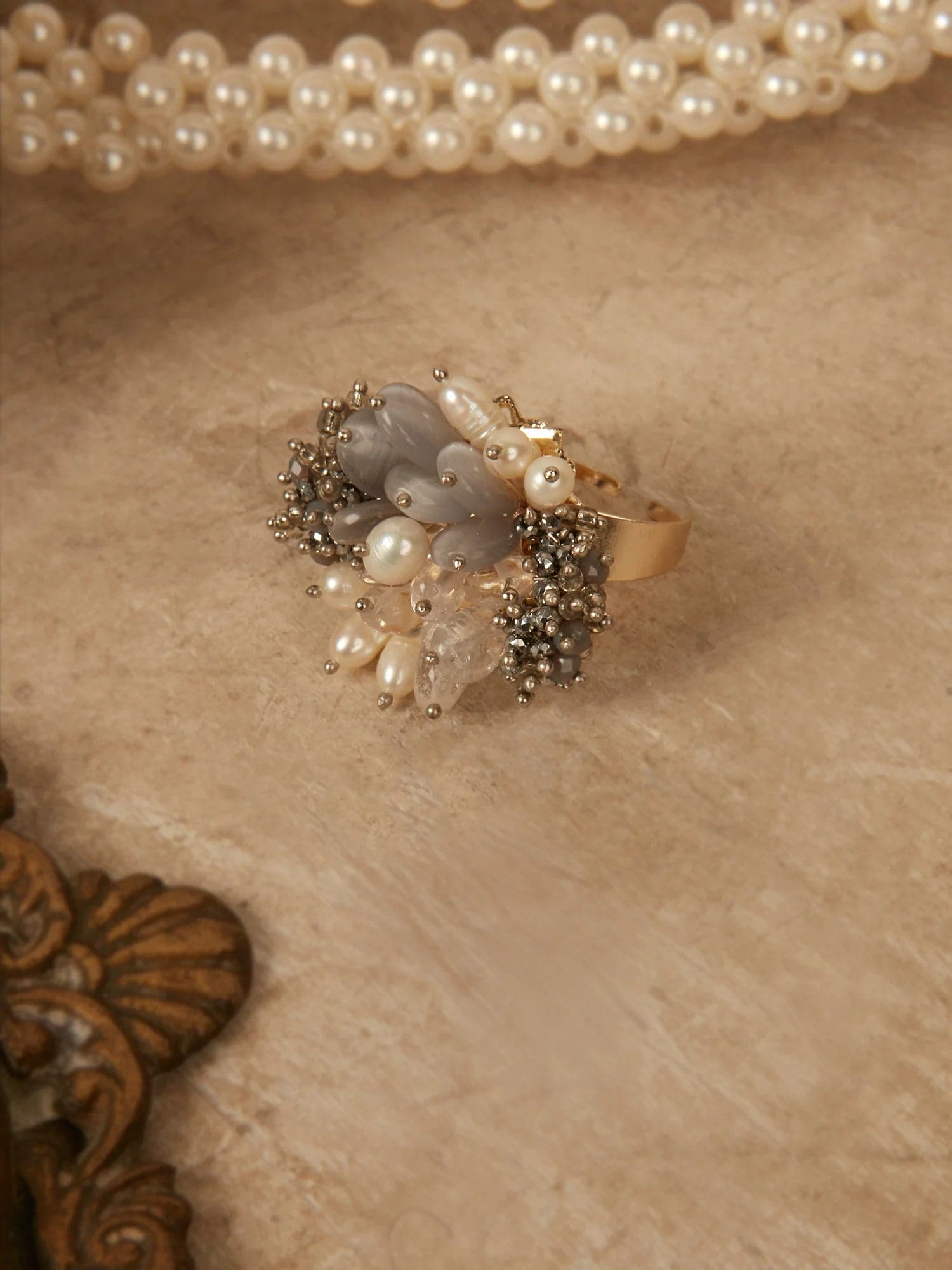 ARABINA GREY RING - House of D’oro