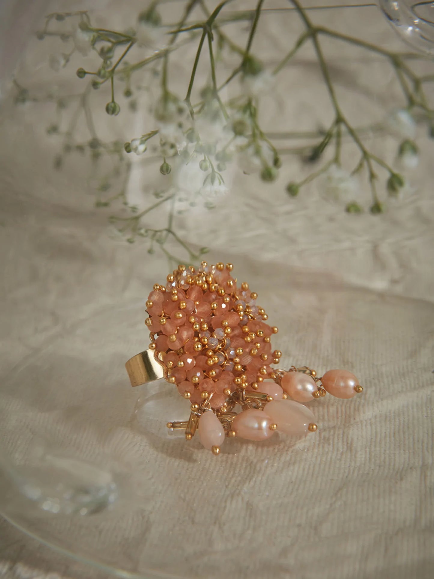 BAERINA PEACH RING - House of Doro