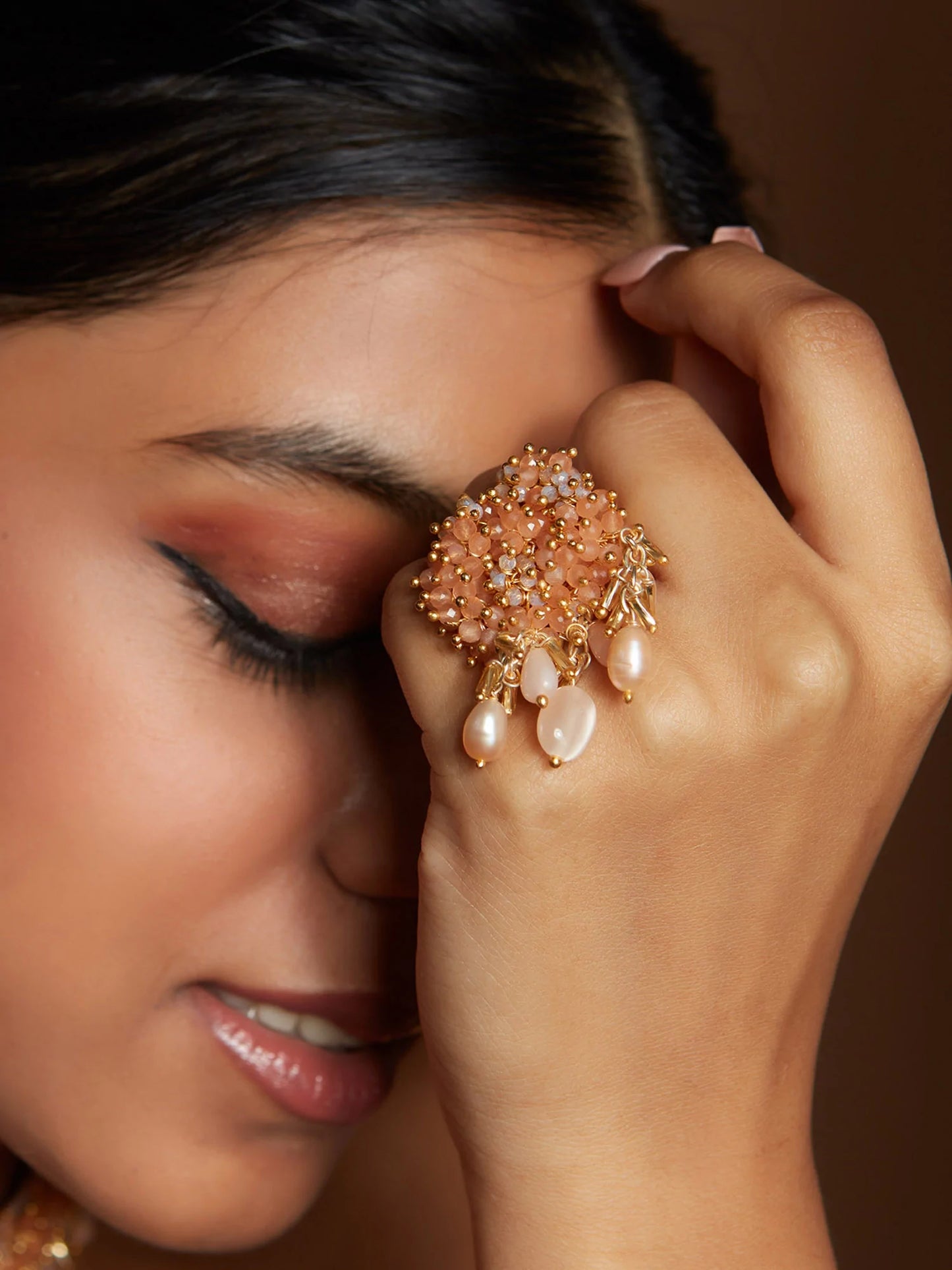 BAERINA PEACH RING - House of Doro