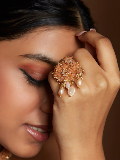 BAERINA PEACH RING - House of Doro