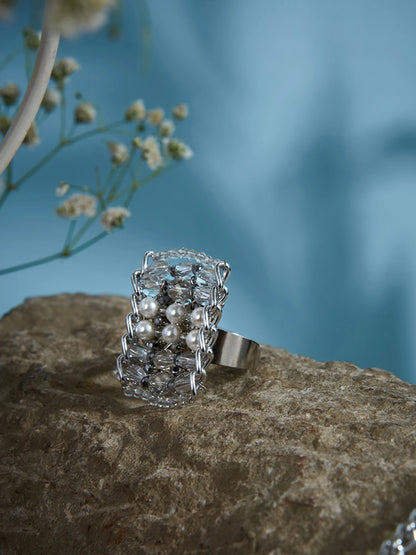 METALERA CRYSTAL RING - House of Doro