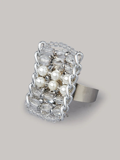 METALERA CRYSTAL RING - House of Doro