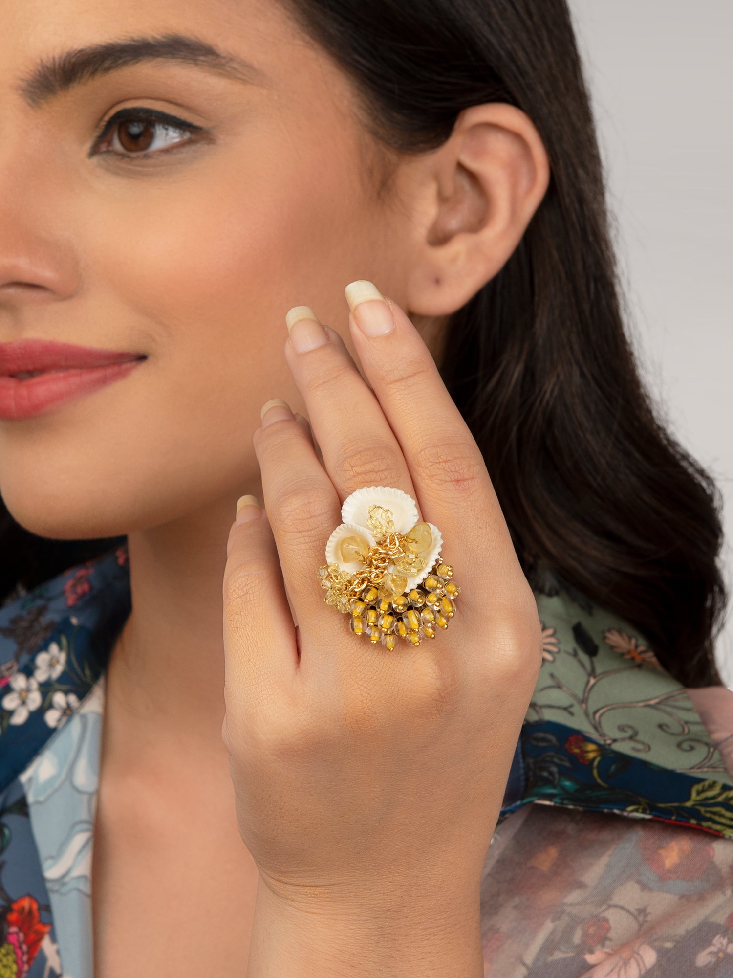 CHAMPANYA BEIGE RING - House of Doro