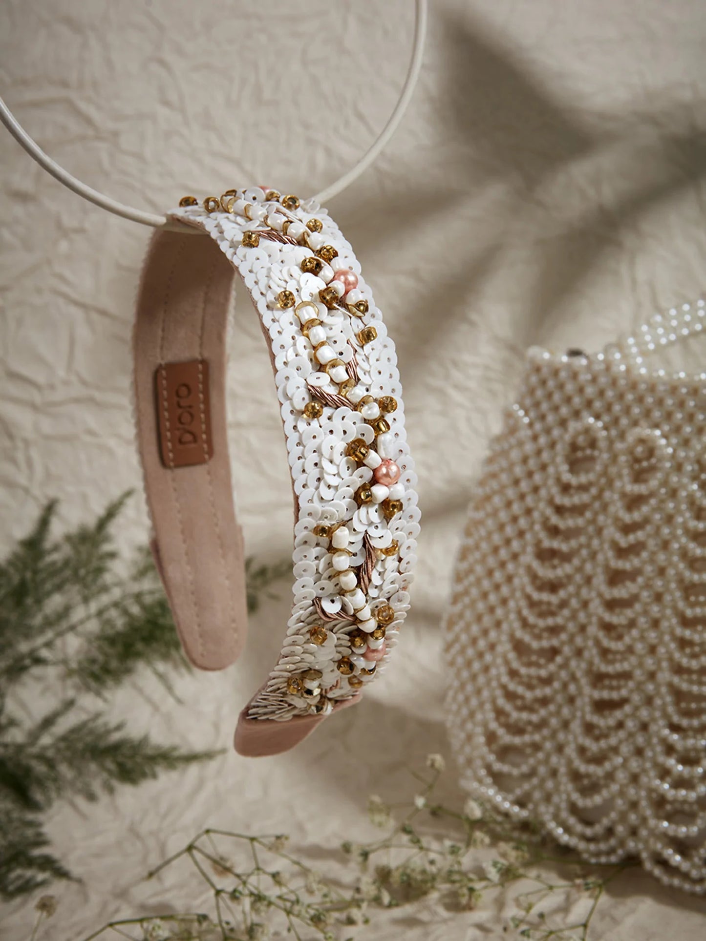 OLYMPIA WHITE HEAD GEAR - House of Doro