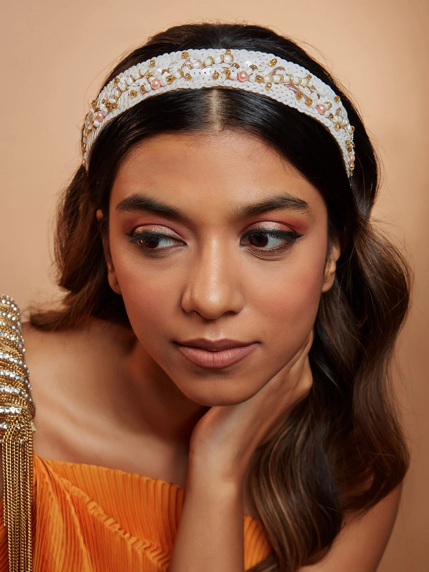 OLYMPIA WHITE HEAD GEAR - House of Doro