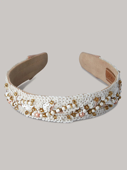 OLYMPIA WHITE HEAD GEAR - House of Doro