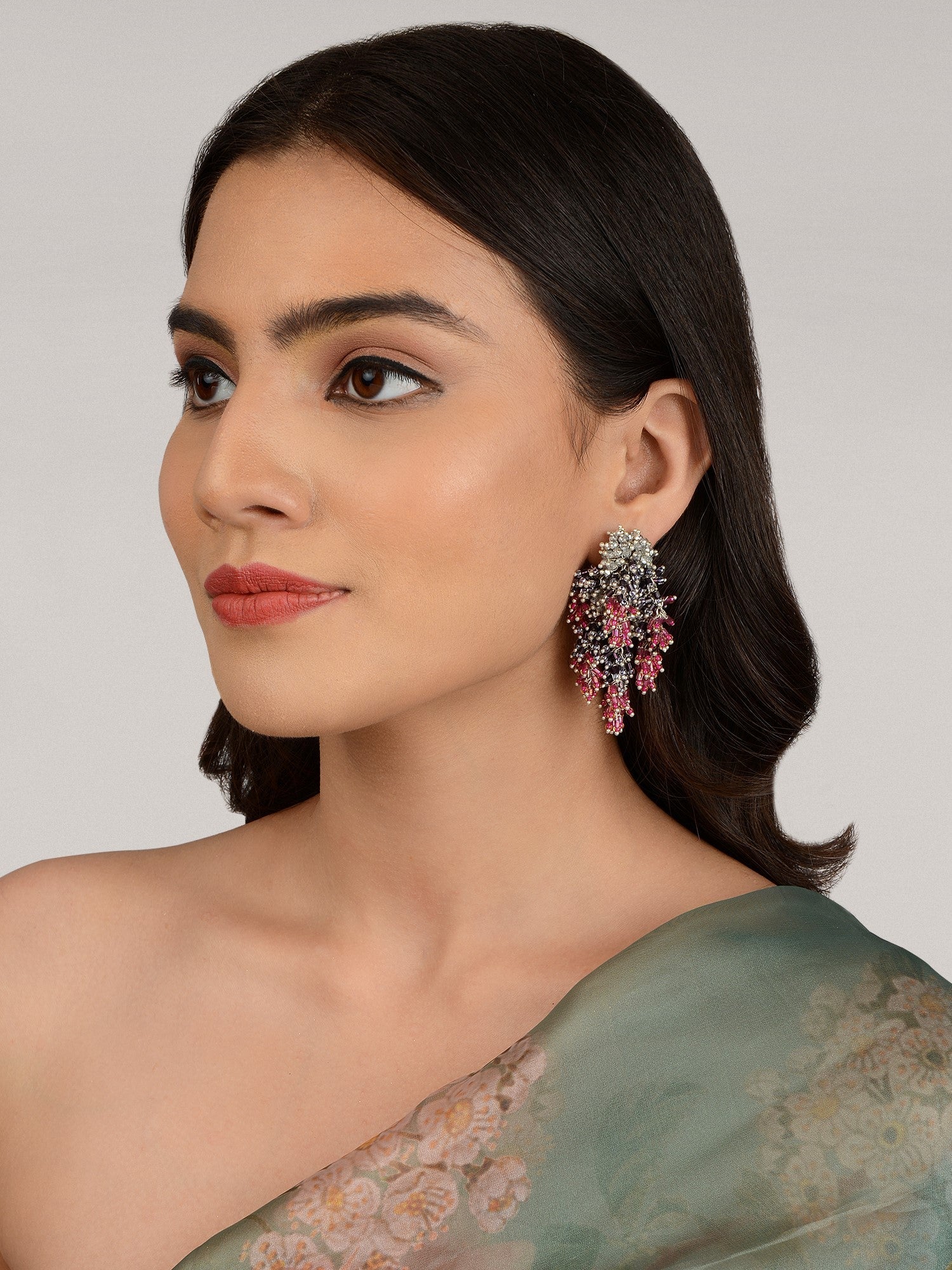 SHADE ORCHID EARRINGS - House of Doro