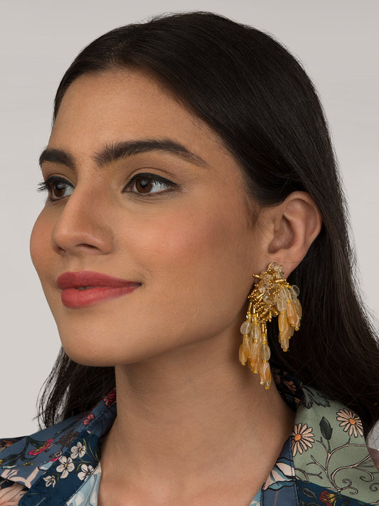 OLEANDER GOLD DANGLINGS - House of Doro