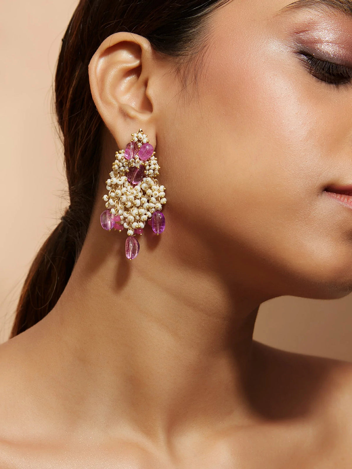 CADINNA PINK DANGLINGS - House of Doro