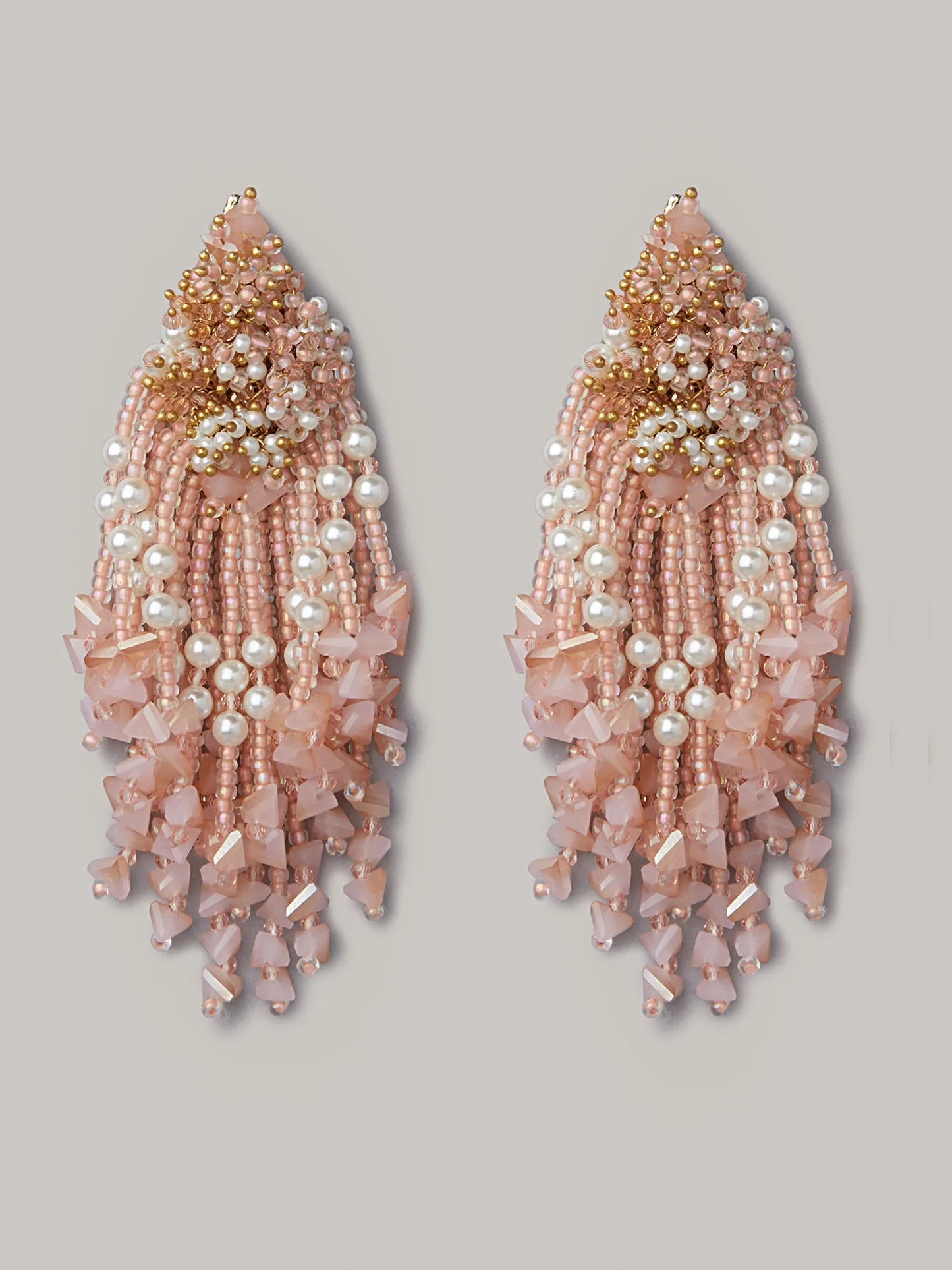 SACHIRA PINK DANGLINGS - House of Doro