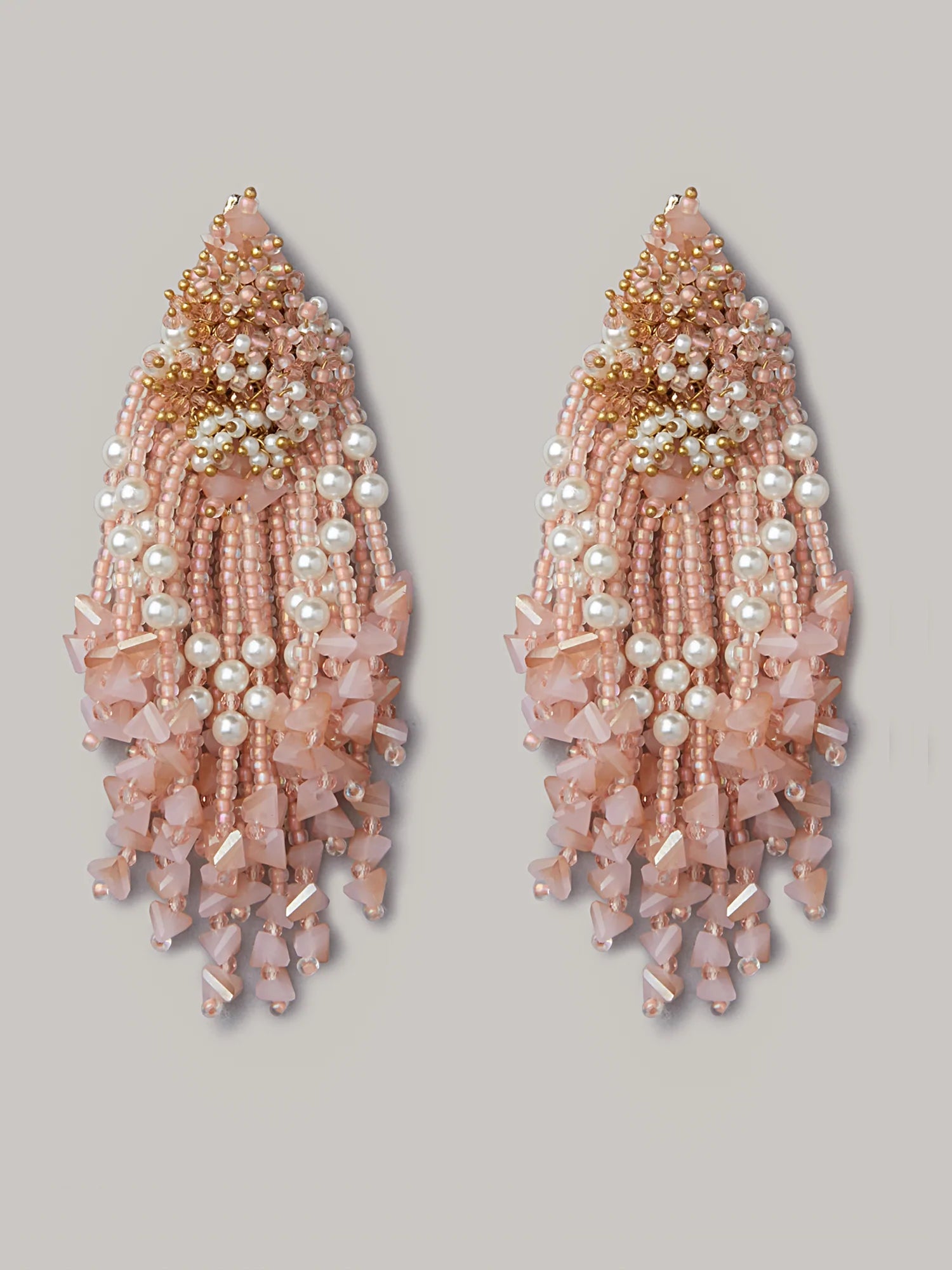 SACHIRA PINK DANGLINGS - House of Doro