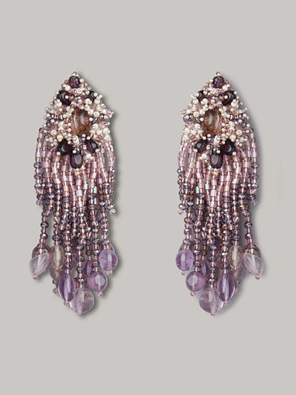 WINNIEA PURPLE DANGLINGS - House of Doro