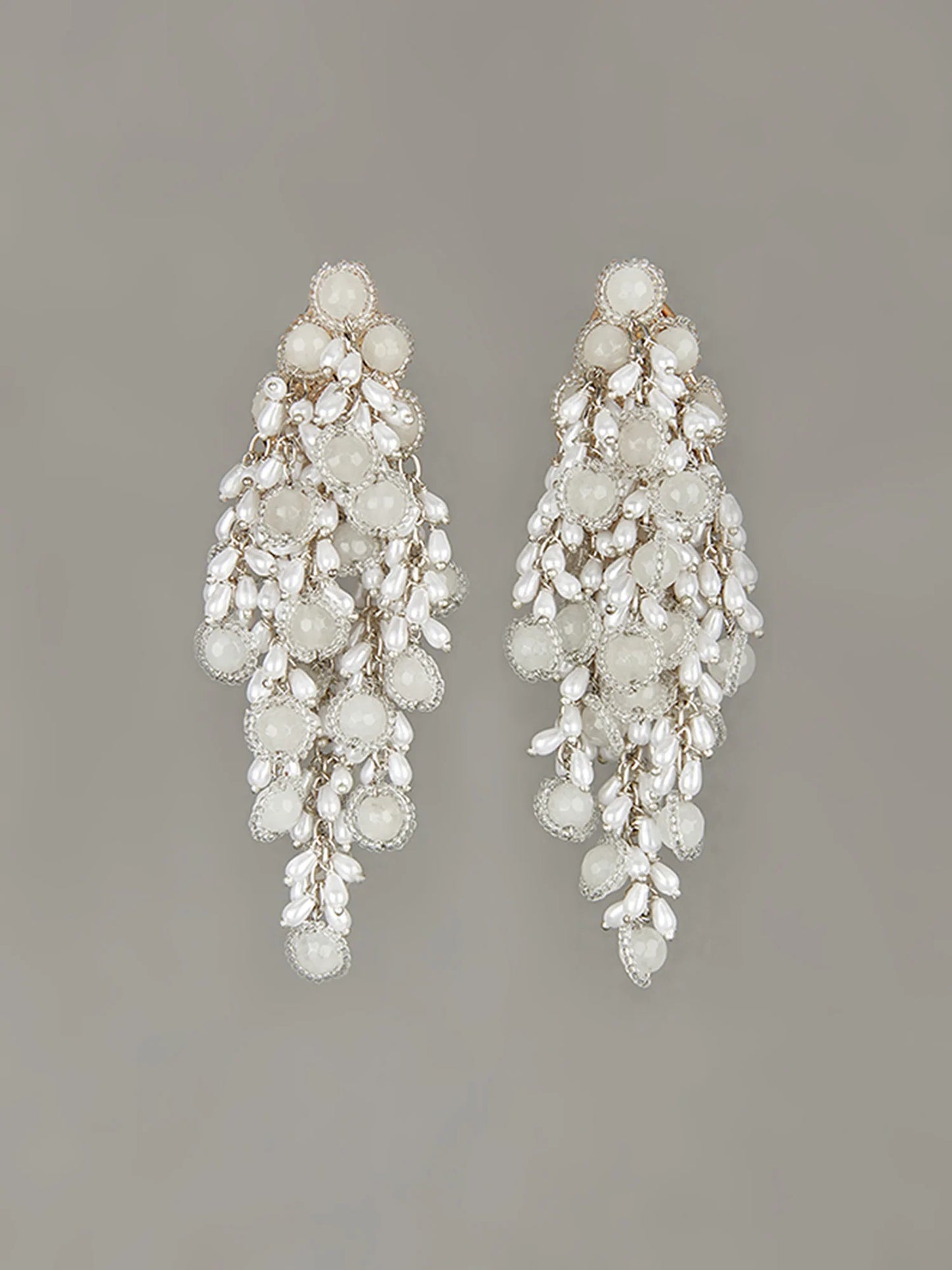 PARINA WHITE DANGLINGS - House of Doro