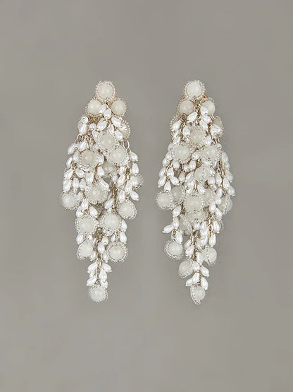 PARINA WHITE DANGLINGS - House of Doro