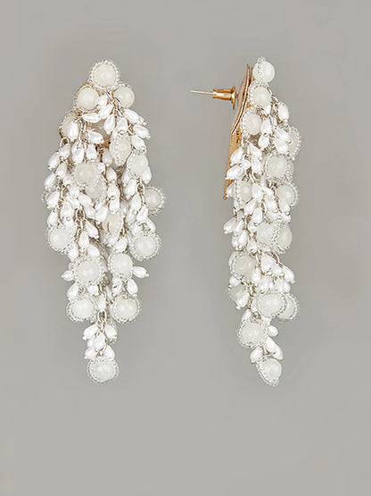 PARINA WHITE DANGLINGS - House of Doro