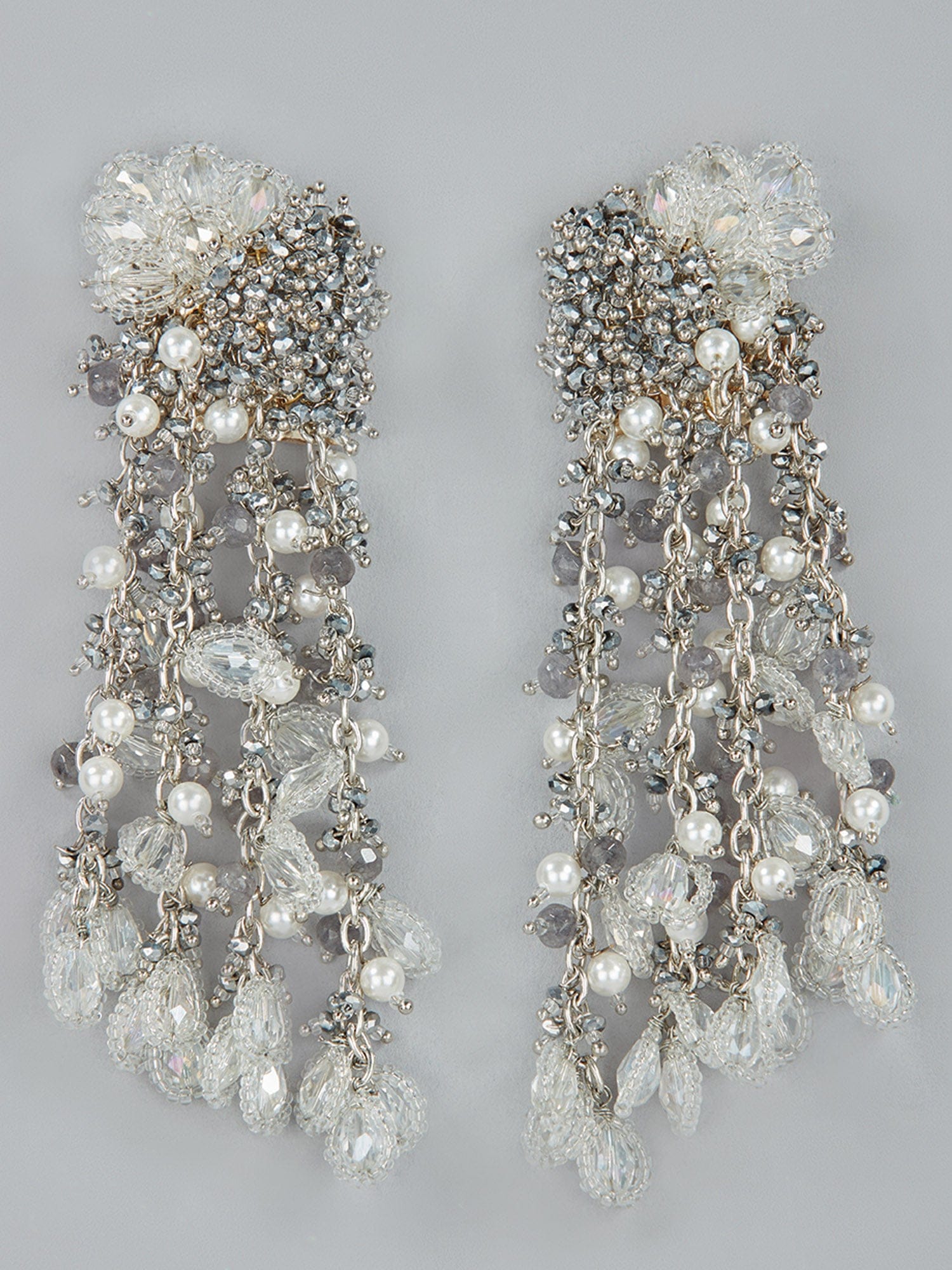 KENZIE SILVER DANGLINGS - House of Doro