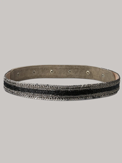 SVENYA SILVER WAIST BELT - House of Doro