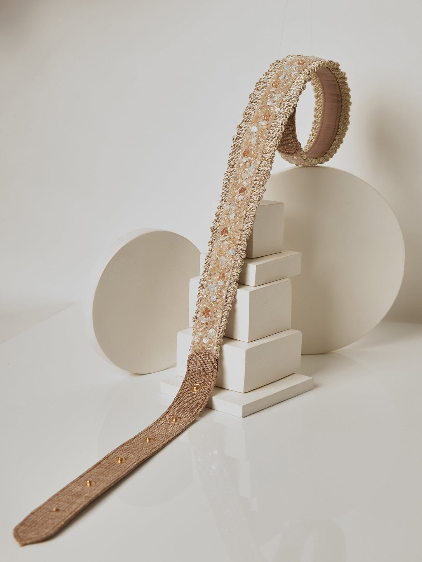 VESPER BEIGE WAIST BELT - House of Doro