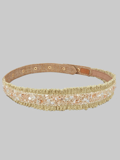VESPER BEIGE WAIST BELT - House of Doro