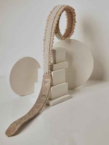 CLAIRA WHITE WAIST BELT - House of Doro