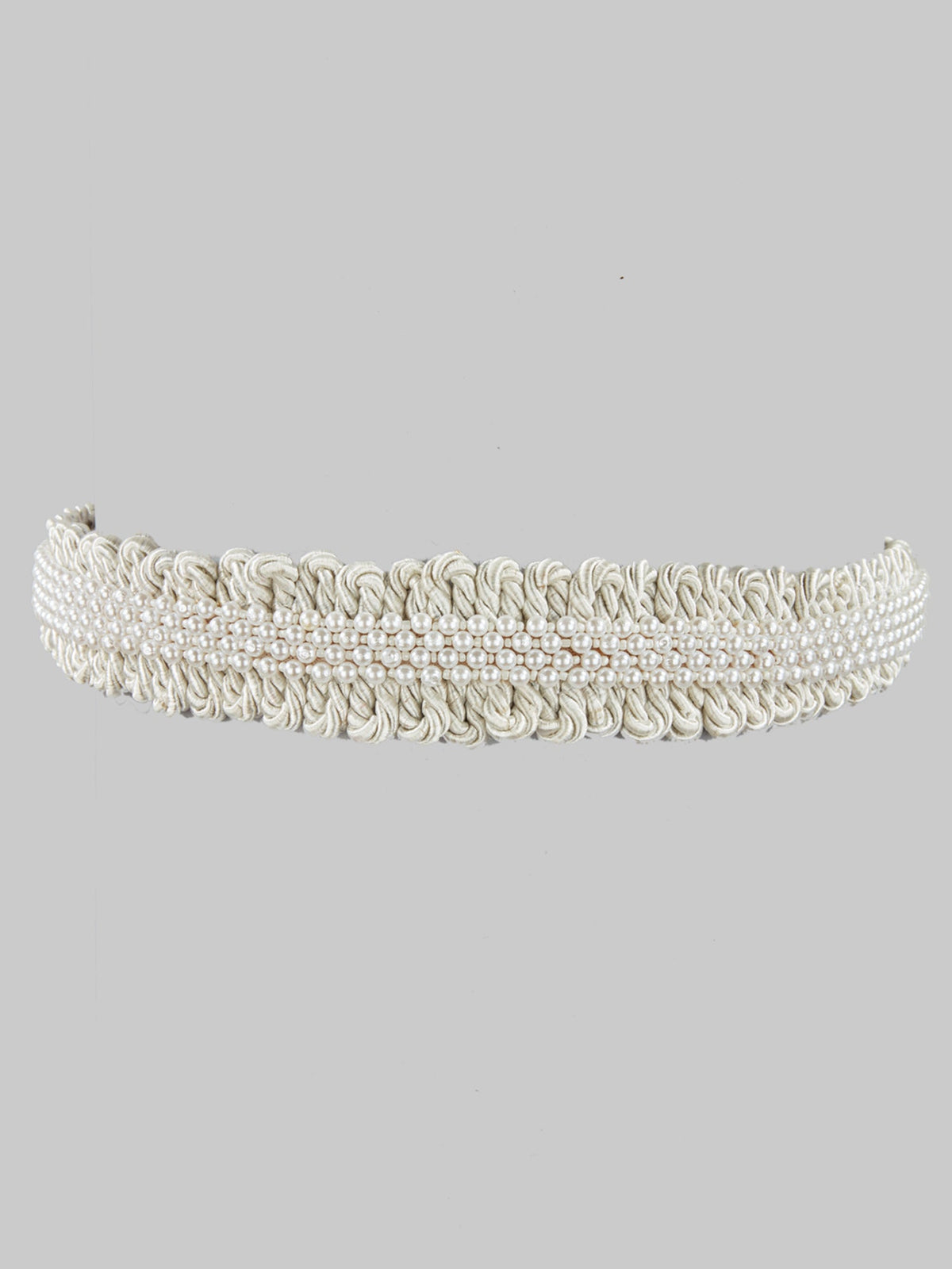 CLAIRA WHITE WAIST BELT - House of Doro