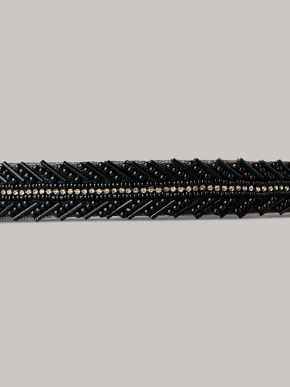 EITHNA BLACK WAIST BELT - House of Doro