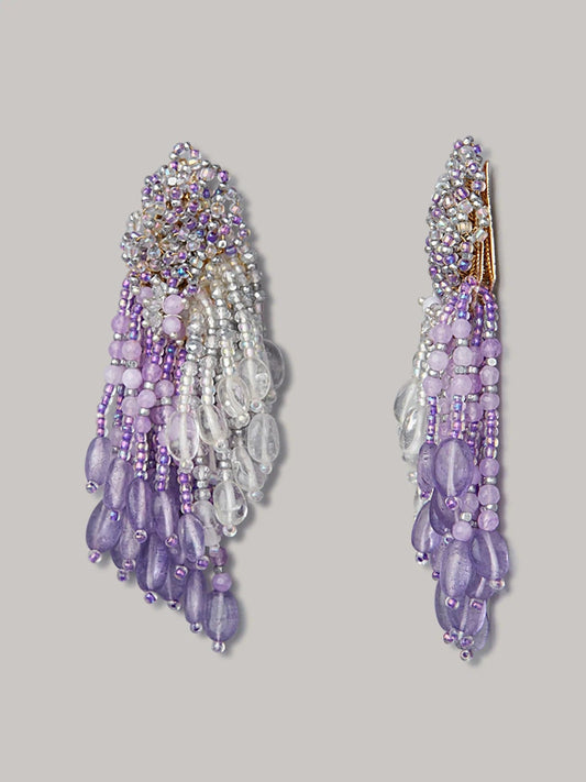 ARANNIA PURPLE DANGLINGS - House of Doro