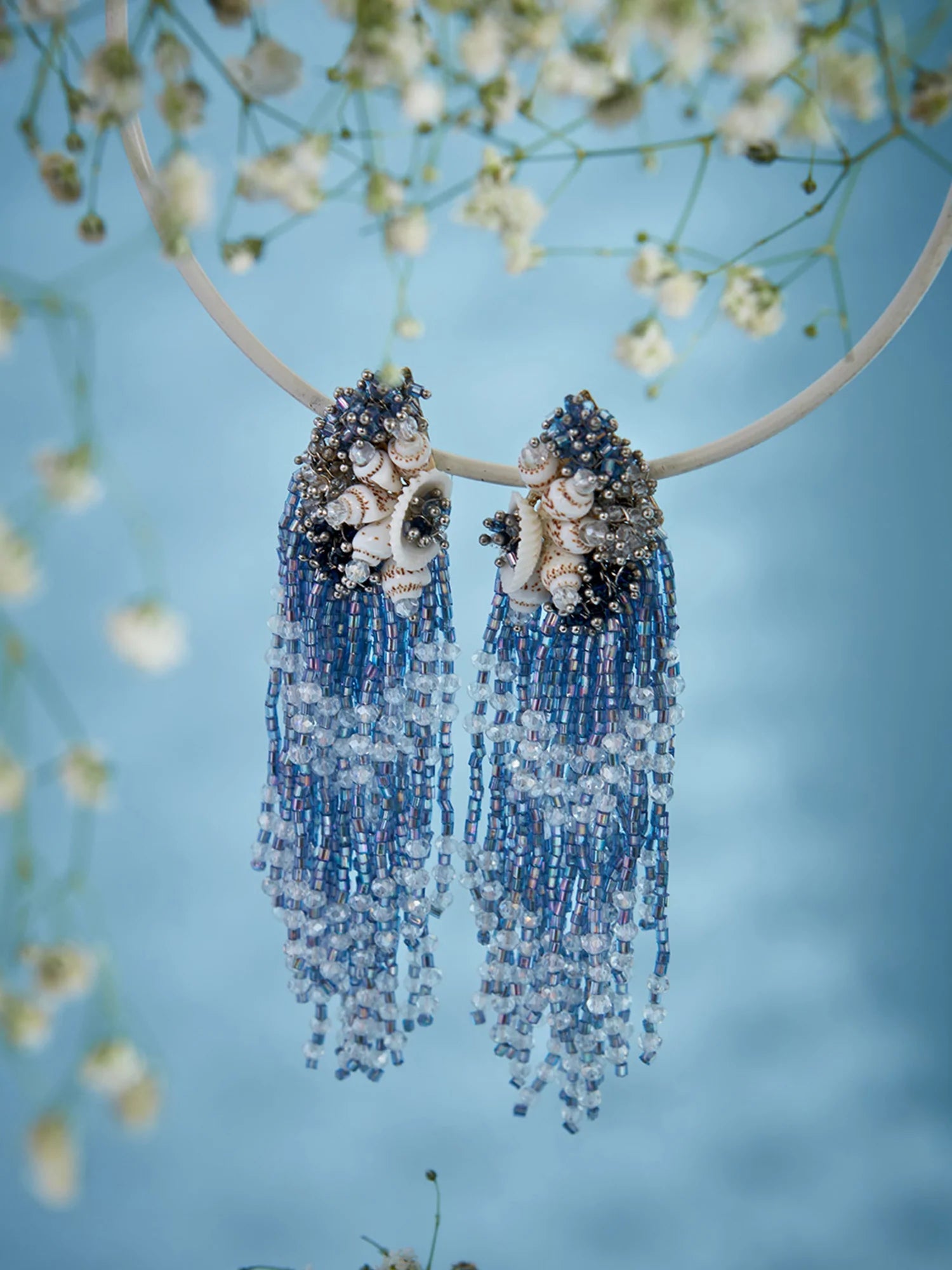 IOLANA BLUE DANGLINGS - House of D’oro